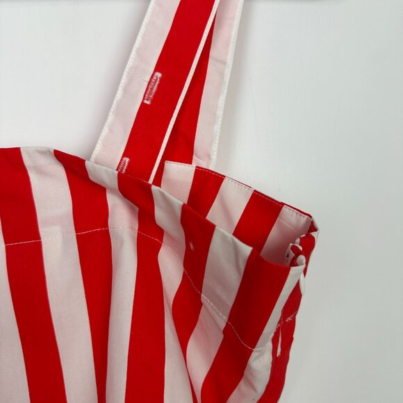 NWT Ban.do Easy Boxy Tank Red White Vertical Stripes Small - Picture 5 of 9